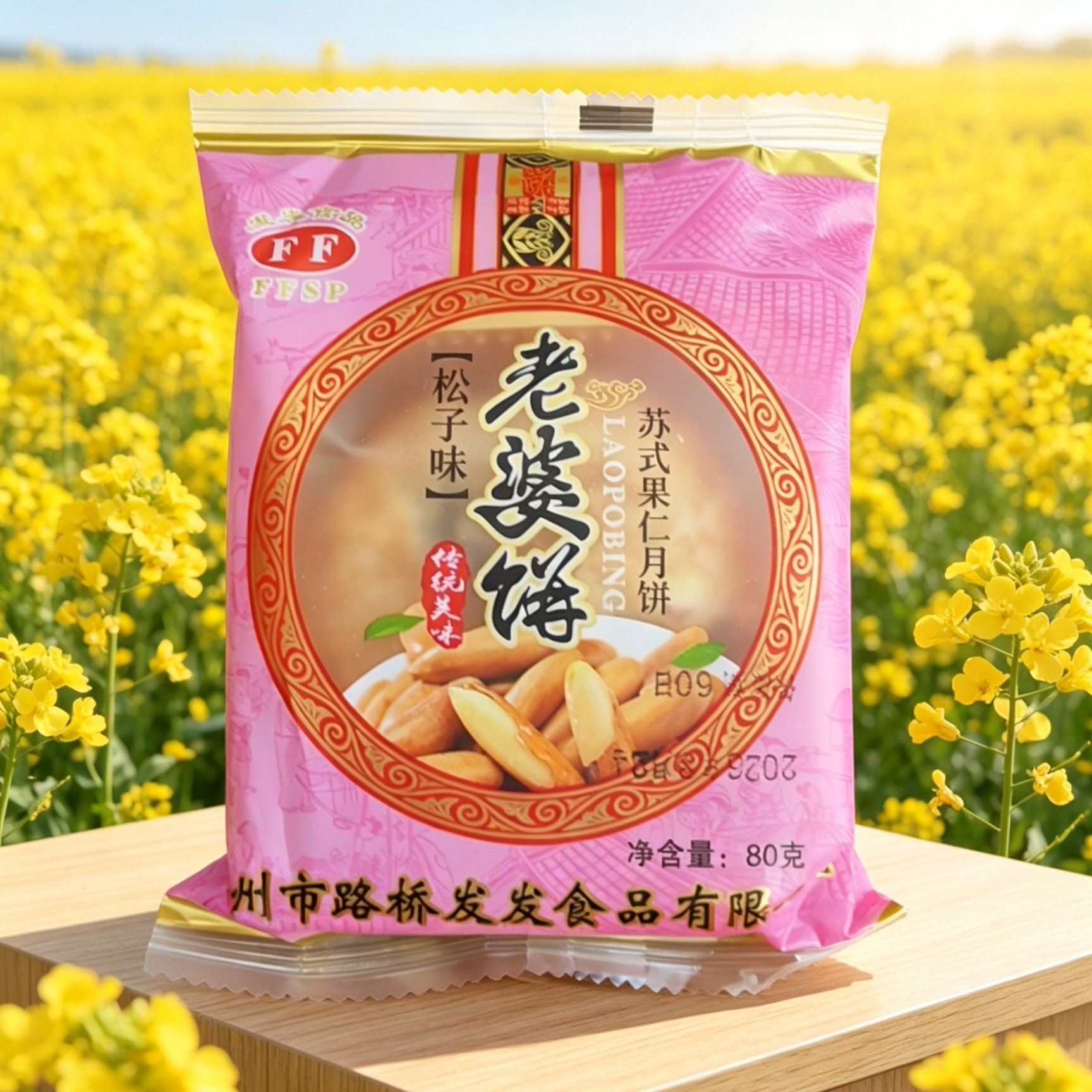 台州特产松子老婆饼80g中秋苏月饼
