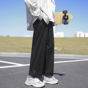 cityboy垂感秋季纯色宽松阔腿裤直筒裤日系休闲裤P50控68