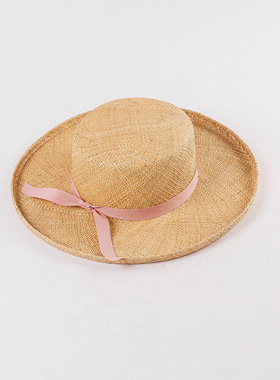 草帽出游女春季夏季卷边