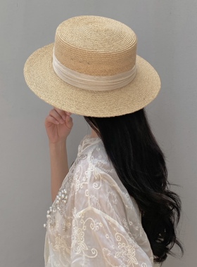 草帽出游日系女春夏平檐