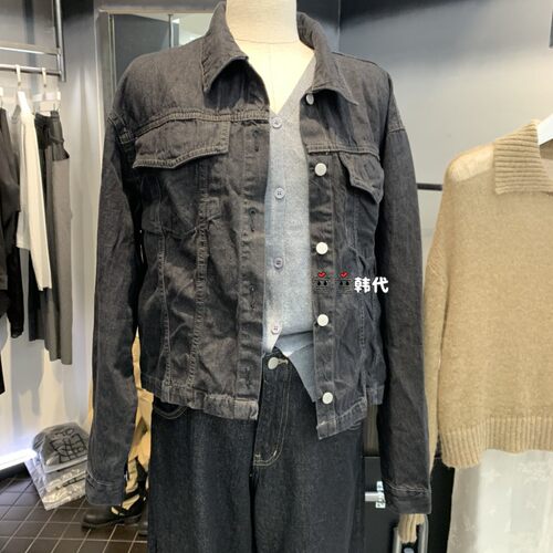 韩国直邮OUS/INCH-L空空韩代正品26秋季时尚高级感牛仔夹克短外套