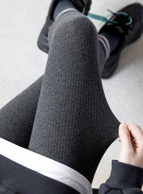胖mm特大码250斤弹力打底内搭裤女秋冬加绒高腰紧身保暖加厚秋裤