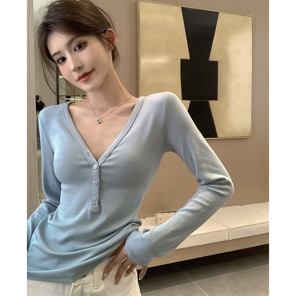 胖mm特大码300斤韩系纯欲风辣妹长袖T恤女春秋简约内搭打底衫上衣