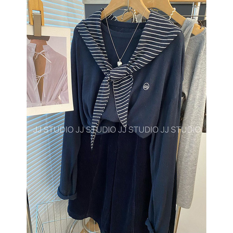 胖mm特大码300斤韩国东大门简约刺绣字母长袖t恤女春秋款披肩上衣