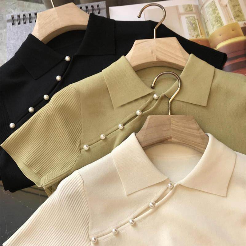 胖mm特大码2-300斤新中式国风旗袍风polo领短袖针织衫t恤上衣女夏,女装/女士精品,大码内搭,淘宝优惠券,粉丝福利购,淘宝优惠卷