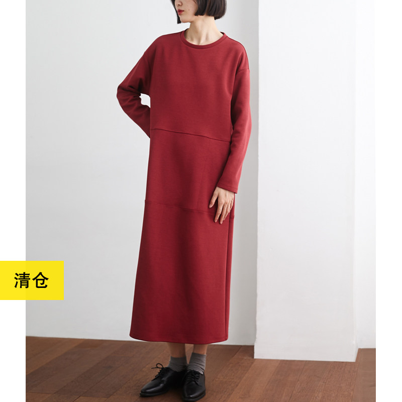 简约宽松中长款连衣裙