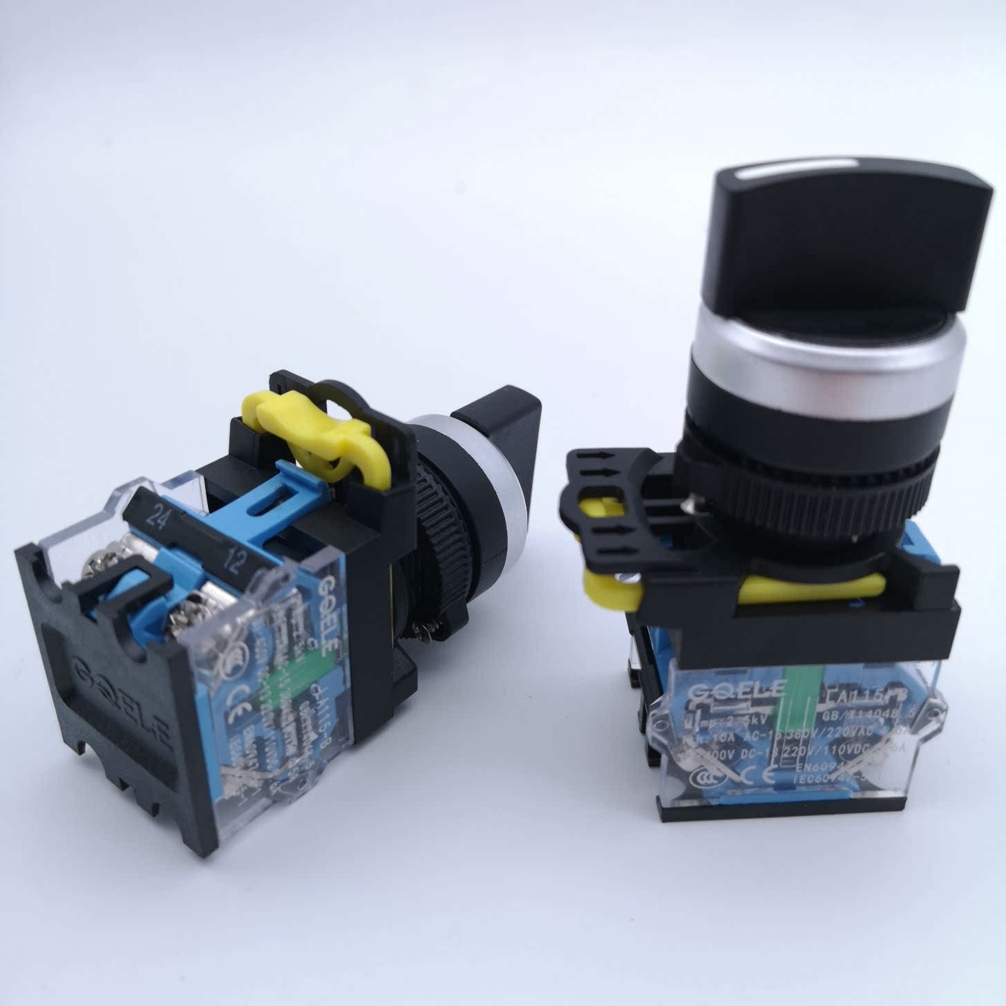 高桥按钮la115-b5三档短柄自锁旋钮 三档转换开关 选择开关