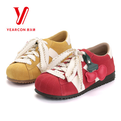 意尔康女鞋2026新款春季休闲鞋女百搭德训鞋6181GD32071Y