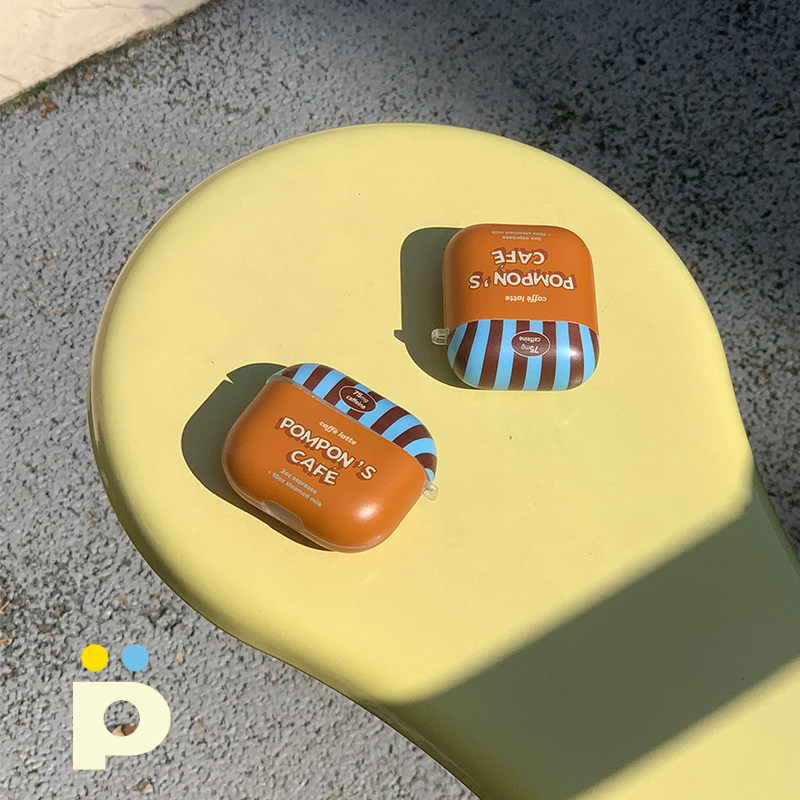 复古耳机保护套苹果条纹