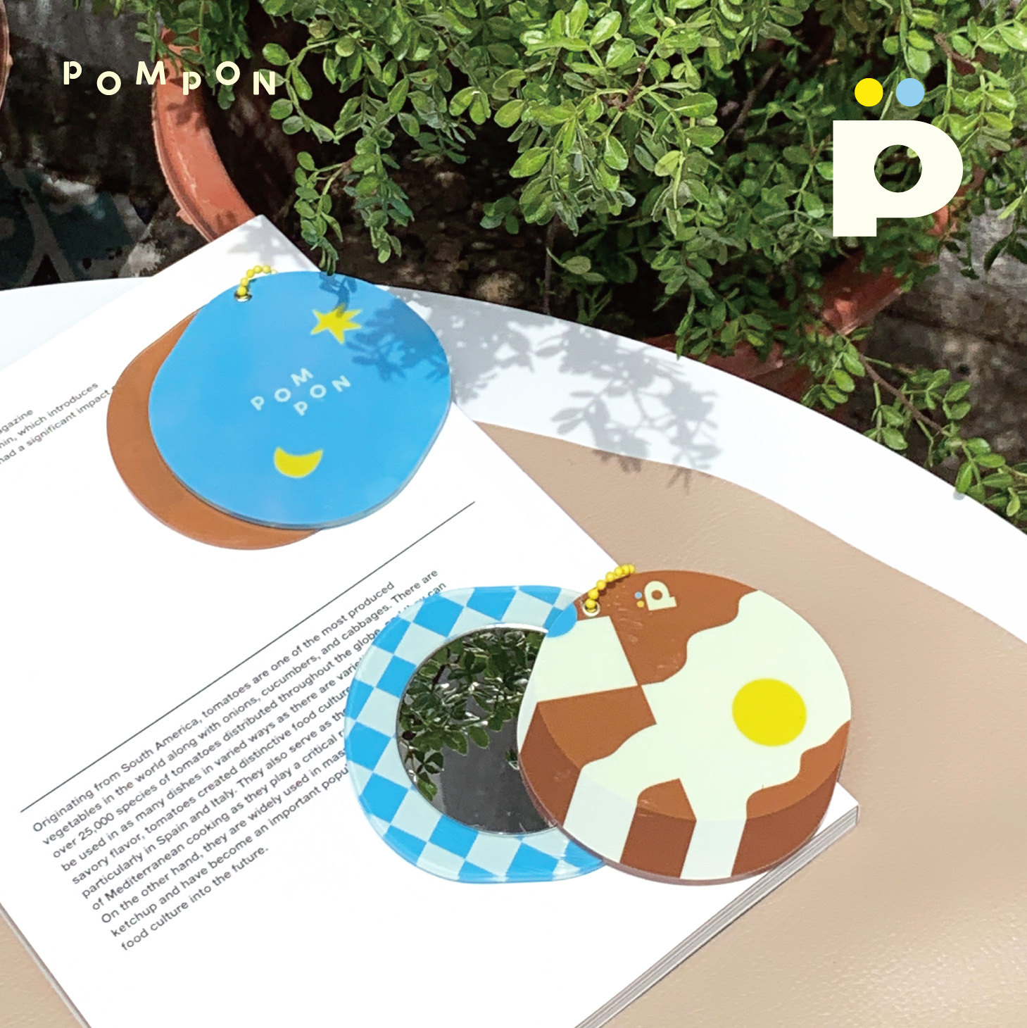 可可咖啡工厂系列便携随身化妆镜