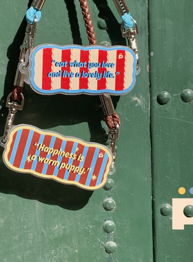 POMPON手机斜挎背夹原创条纹几何图案防丢挂绳可斜挎可挂脖可拆卸