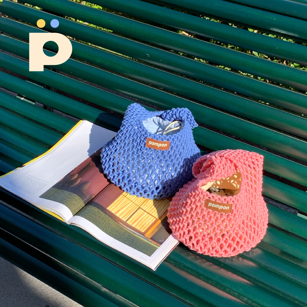 自在拼皮水桶编织镂空