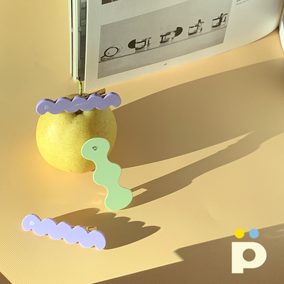 蜜瓜橡皮糖发夹边夹原创