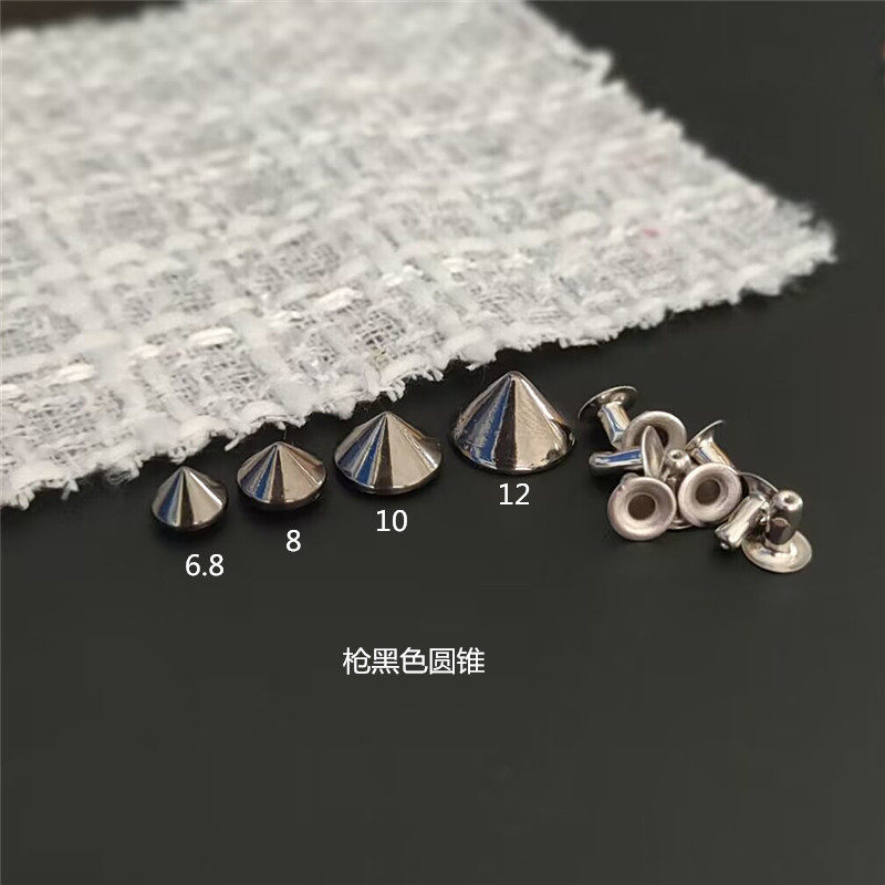 DIY 리벳 의류 가방 액세서리 범핑 손톱 원추형 손톱 버섯 광장 리벳 가방 장식 액세서리 펑크 멀티 컬러