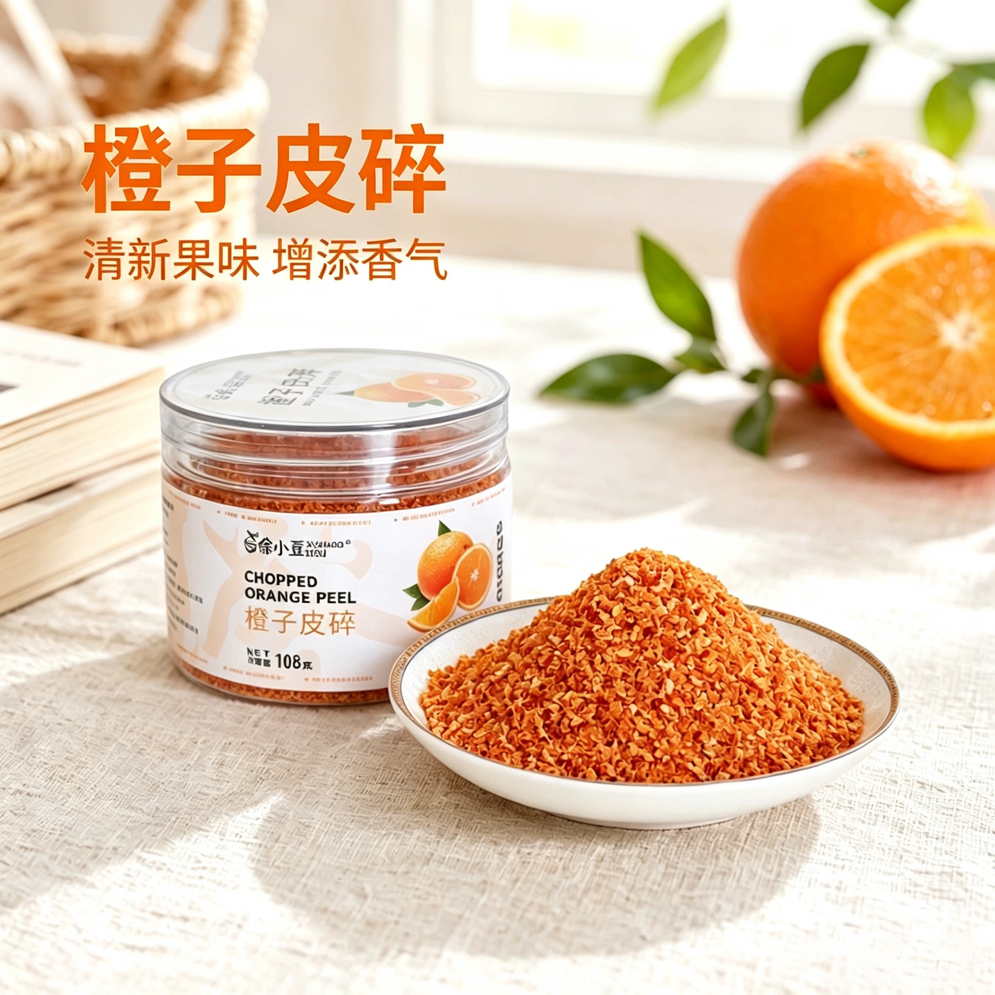 徐小豆橙子皮碎大瓶装甜品蛋糕撒料饮品装饰冷餐烤肉撒料增香调味