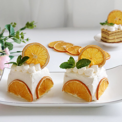 mini小橙子干片咖啡奶茶装饰果干