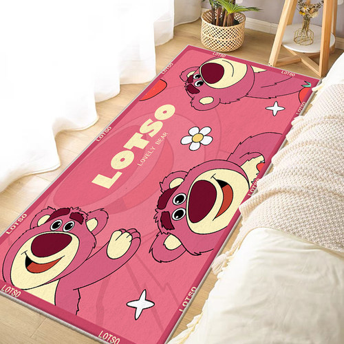 卡通卧室床边毯满铺儿童地毯