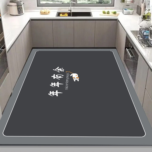 硅藻泥厨房地垫防滑防油可擦免洗