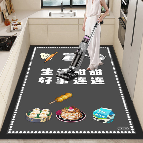 硅藻泥厨房地垫防滑防油吸水