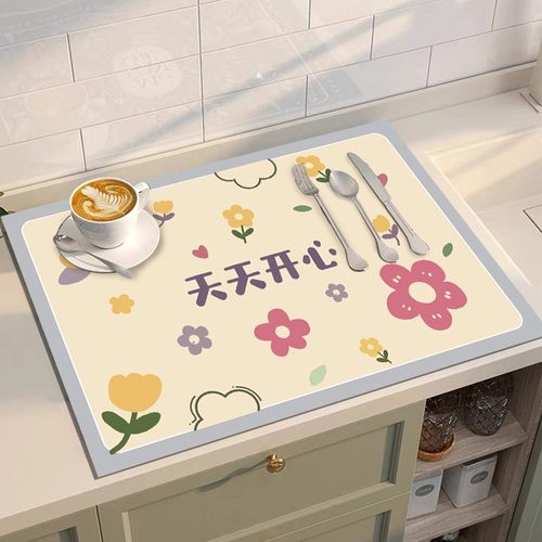 爱家天使硅藻泥沥水垫精致可爱