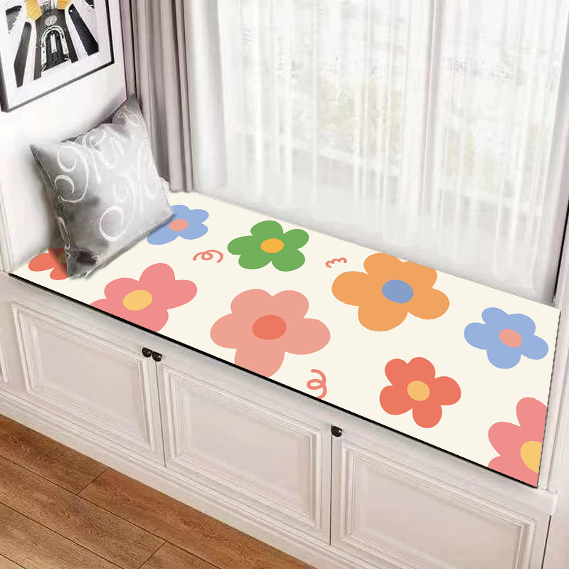 卧室水晶绒飘窗垫2024新款四季通用防滑轻奢高级感阳台窗台飘窗垫,居家布艺,飘窗垫,淘宝优惠券,粉丝福利购,淘宝优惠卷