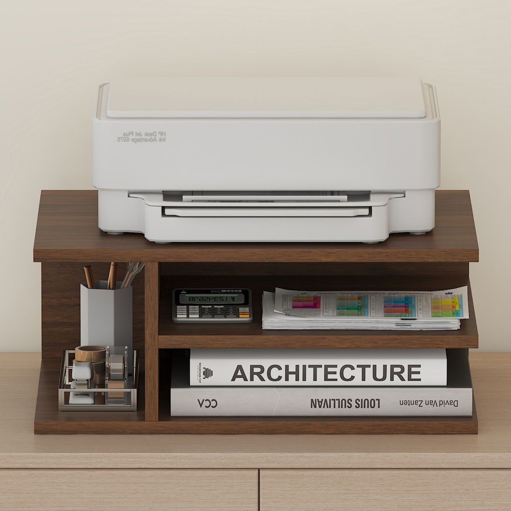 桌面置物架分格文件文具打印机架