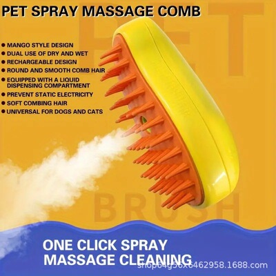 Cat and dog hair combs open end massage spray spray steam t