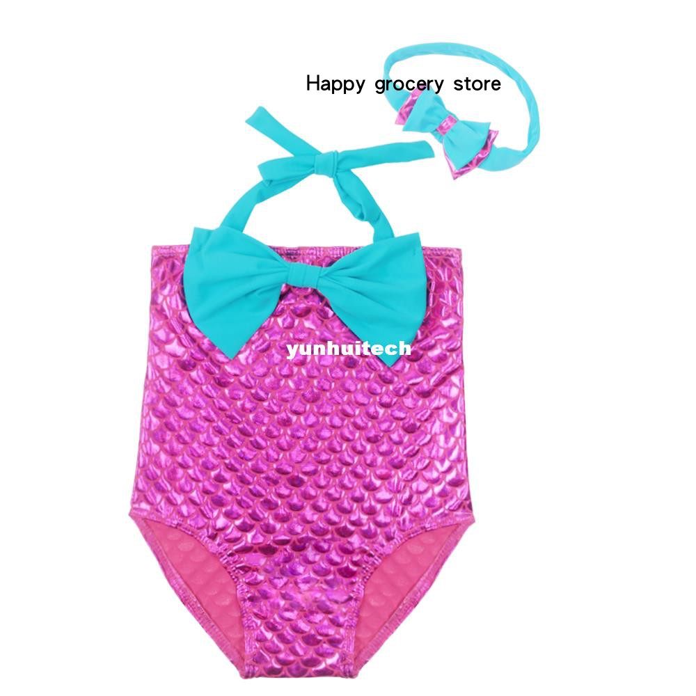 3-11y toddler baby girls kids mermaid swimwear one piece str
