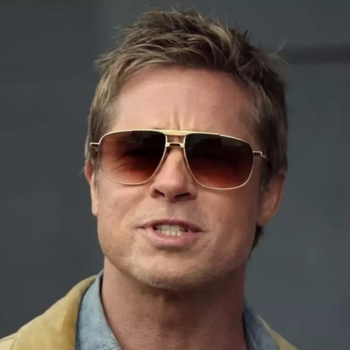 F1狂飙飞车布拉德皮特同款太阳墨镜眼镜 茶色经典飞行员式太阳镜