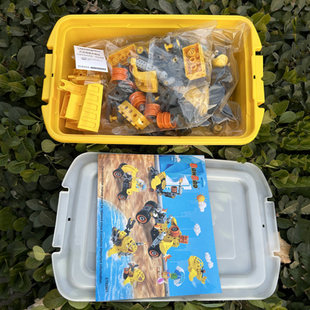 邦宝大颗粒拧螺丝积木套装 工程车积木3岁以上益智拼插玩具ET929