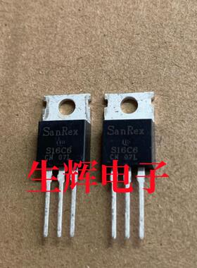 全新进口单向可控硅 S16C6 直插TO-220封装 (16A 600V)