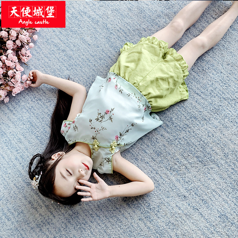 女童夏装套装2019新款韩版超洋气女孩夏季童装大童网红儿童两件套|msdalam kategori Kanak-kanak/Bayi/Keluarga dipasang, menetapkan - dari Buy2taobao.com untuk memberikan perkhidmatan ejen Taobao profesional membeli