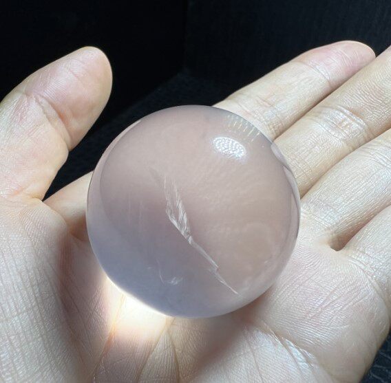 천연 화이트 크리스탈 볼 밀크 화이트 크리스탈 아이스 크리스탈 볼