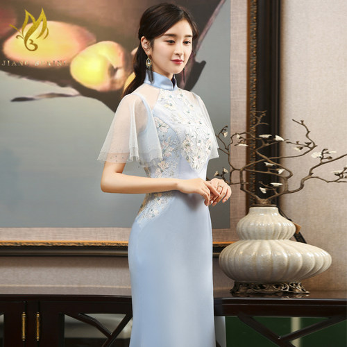 中国风改良版旗袍新款冬款优雅女