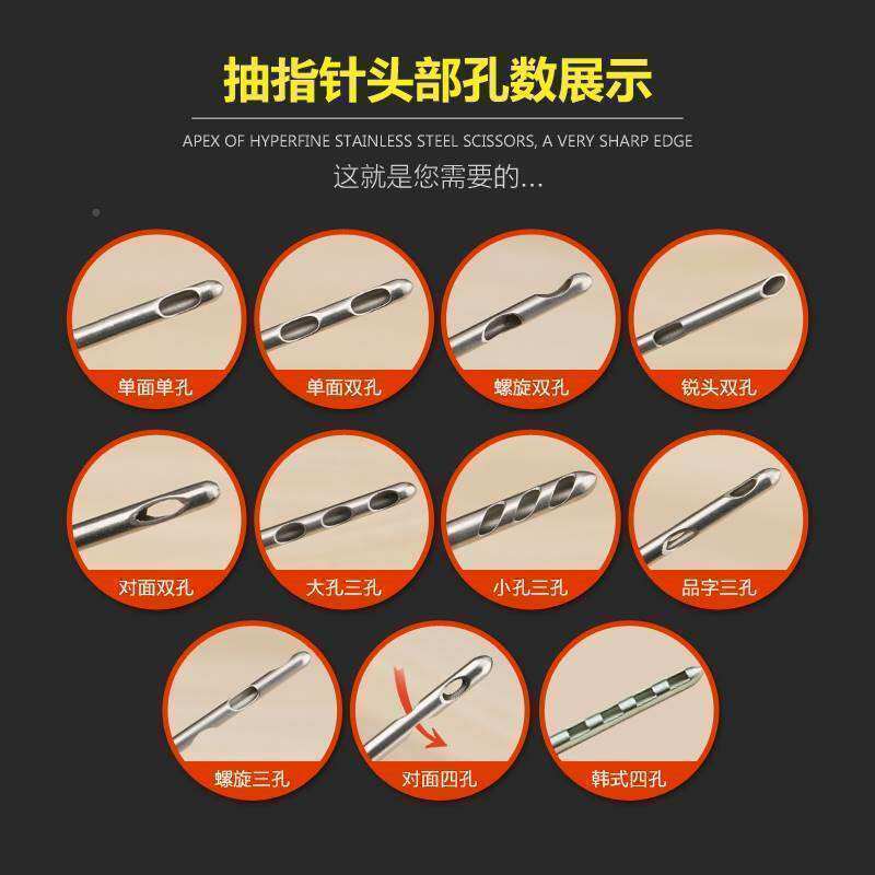 连吸脂针抽脂针脂肪移植面部腿腹部胸吸部整部美抽脂针容续脂注