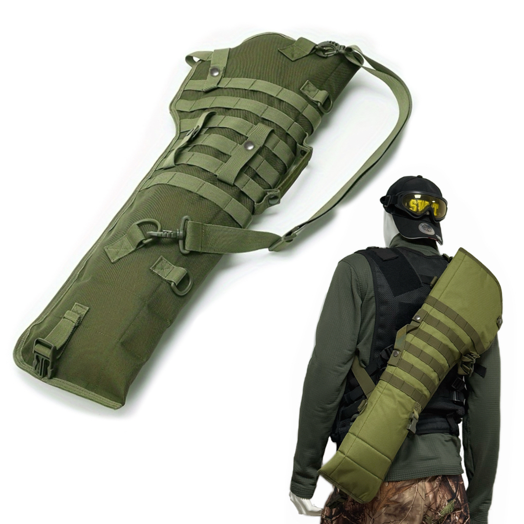 户外战术单肩斜跨背包枪套多功能便携式手提枪托包手提运动包特价