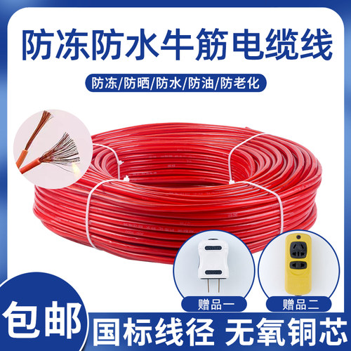 户外工作三芯电源线插