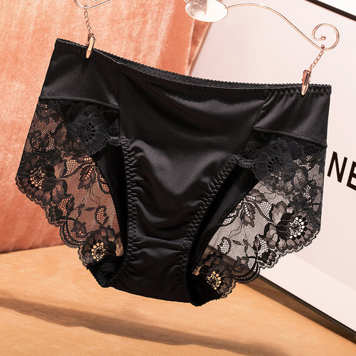 欧美无痕蕾丝内裤女性纯棉舒适