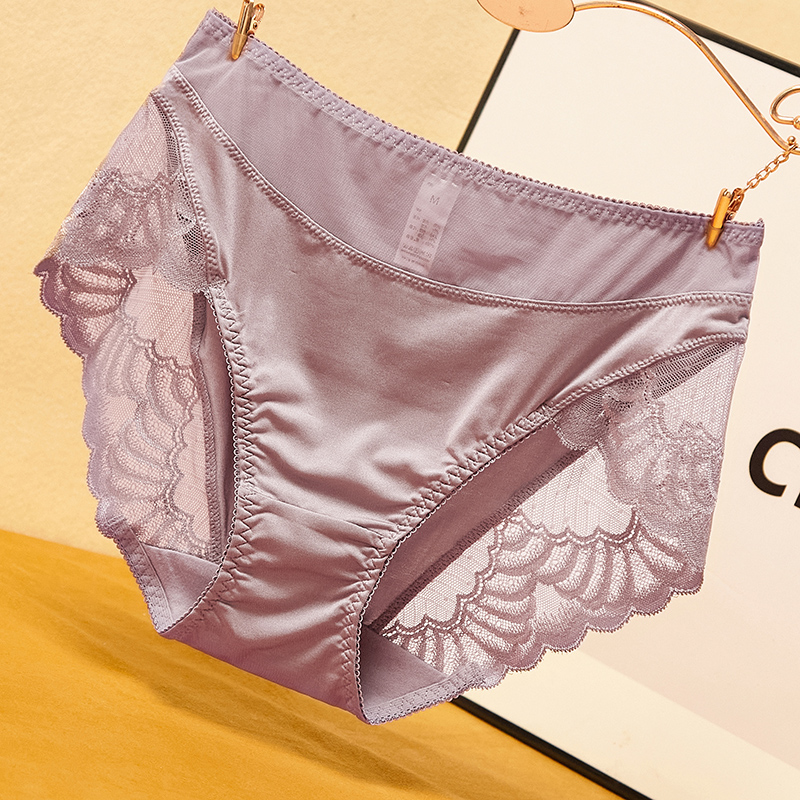舒适高品质大码内裤女蕾丝高腰