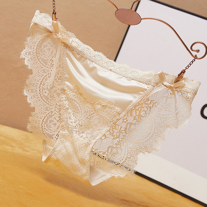 欧美性感蕾丝内裤女纯欲风高开叉蝴蝶结甜美少女底裤夏季薄款低腰,女士内衣/男士内衣/家居服,女三角裤,淘宝优惠券,粉丝福利购,淘宝优惠卷