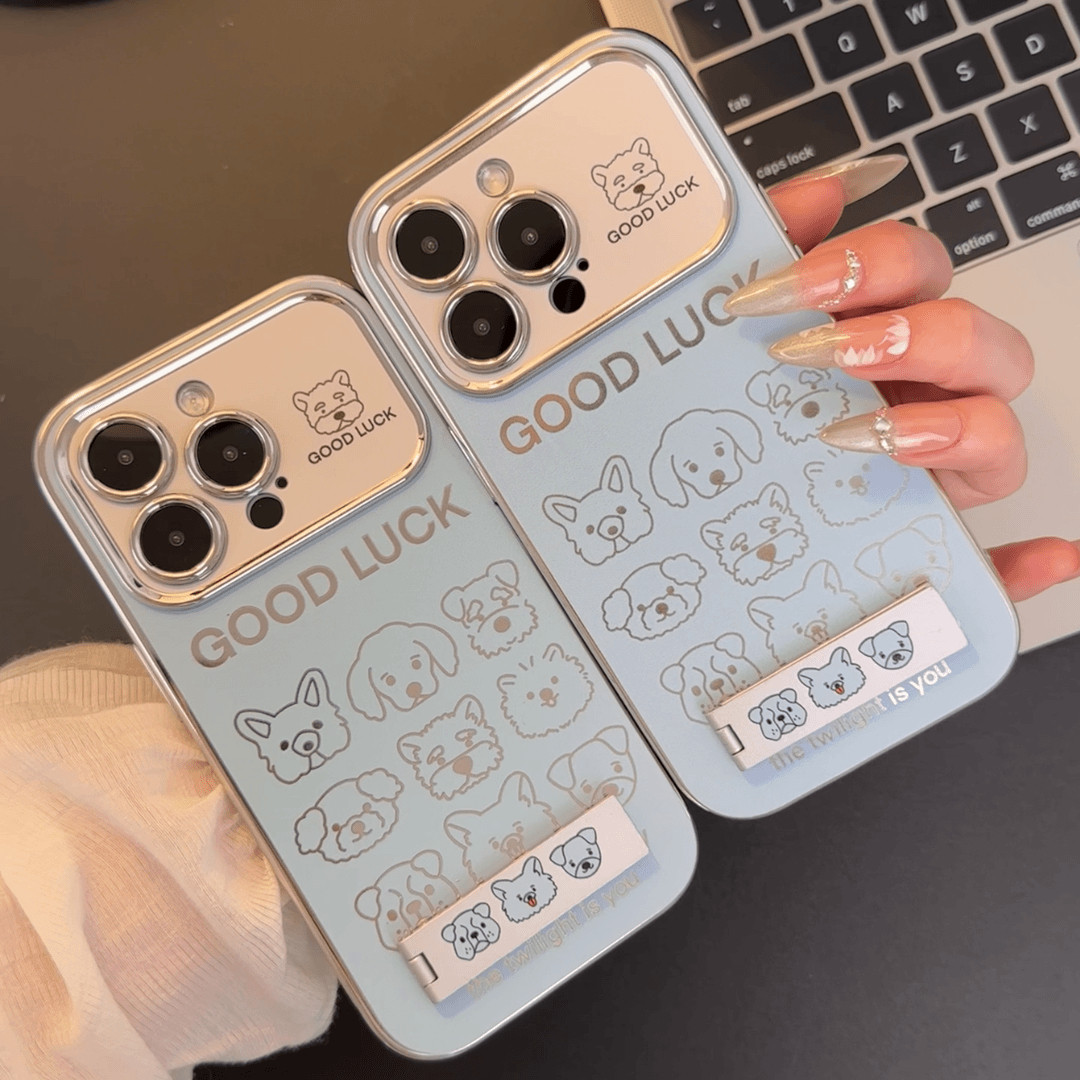 蓝底动物头像适用苹果15手机壳iPhone14pro华为mate60小米12iqoo11红米k70Reno13vivo荣耀200X90nova10/9P50