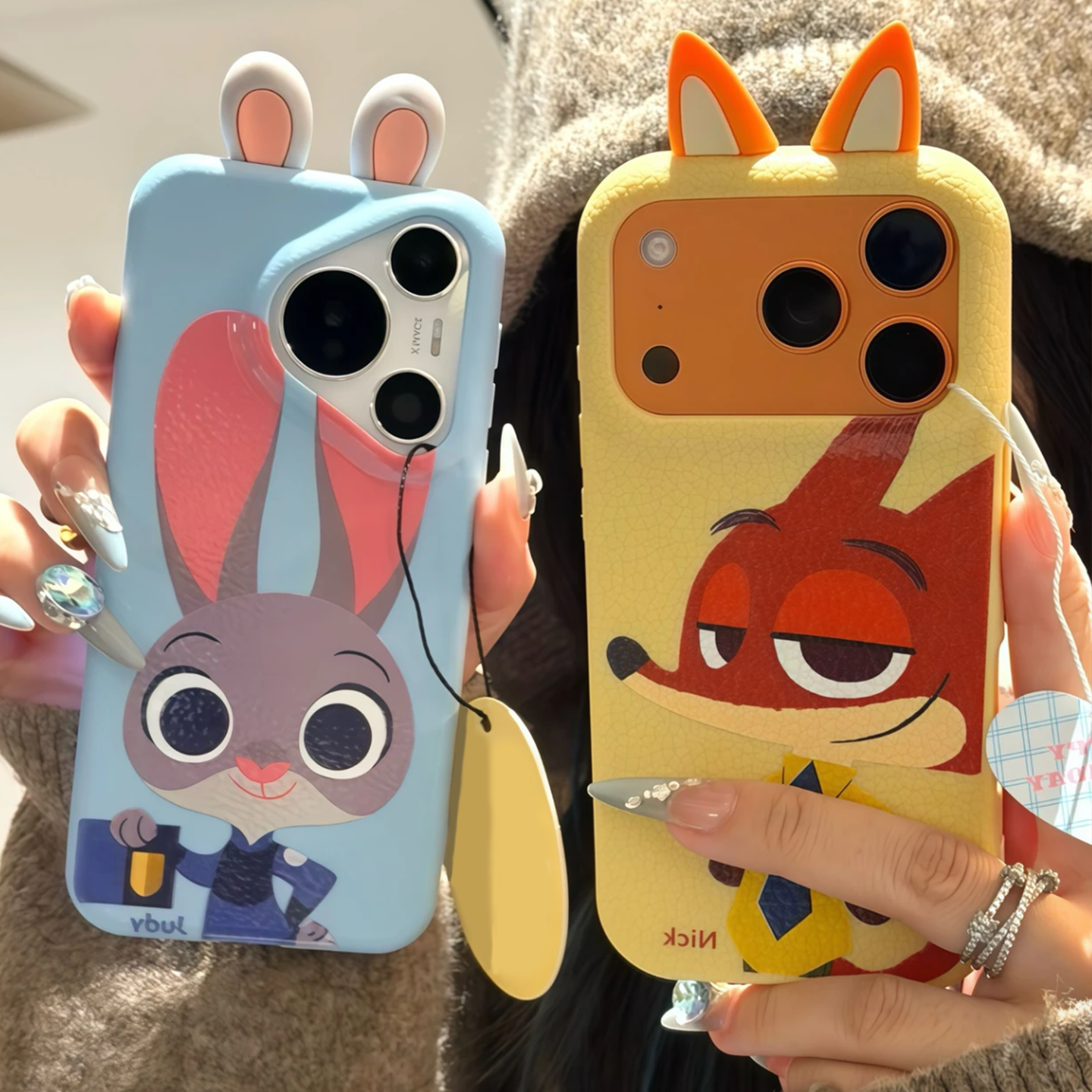 情侣朱迪尼克贴件疯狂动物城适用苹果17Pro手机壳iPhone16max13小米15华为mate80pura70k80nova14荣耀400x300