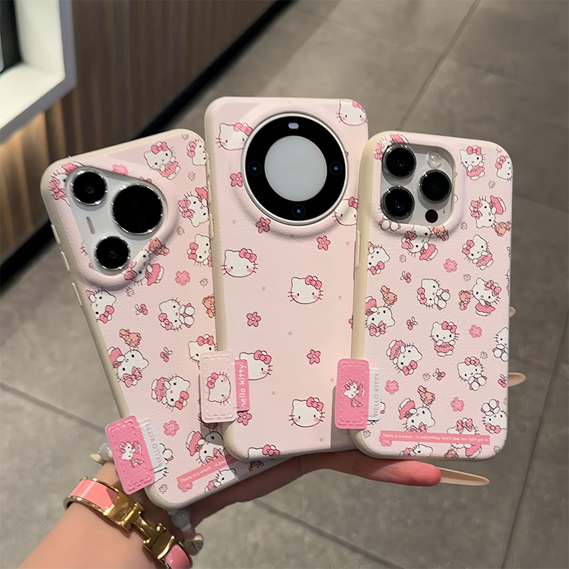 樱花KT酱新款适用苹果17Pro手机壳iPhone16max13小米15华为mate80pura70k80Reno14荣耀400vivox300magic7s30