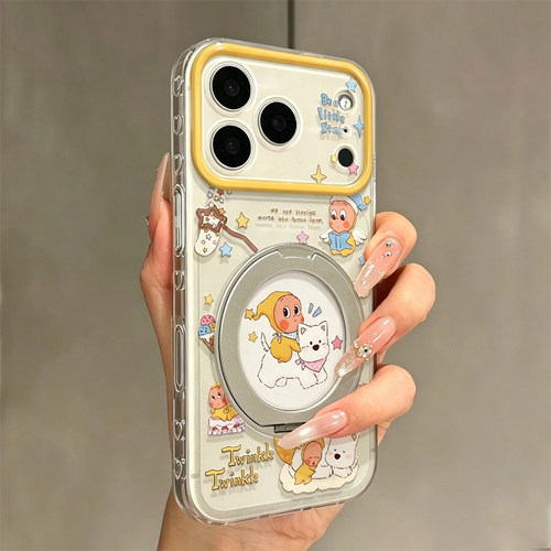 西高地星星人支架适用苹果17Promax手机壳iPhone16pro小米17华为mate80p90k80nova15note14荣耀500x300magic8