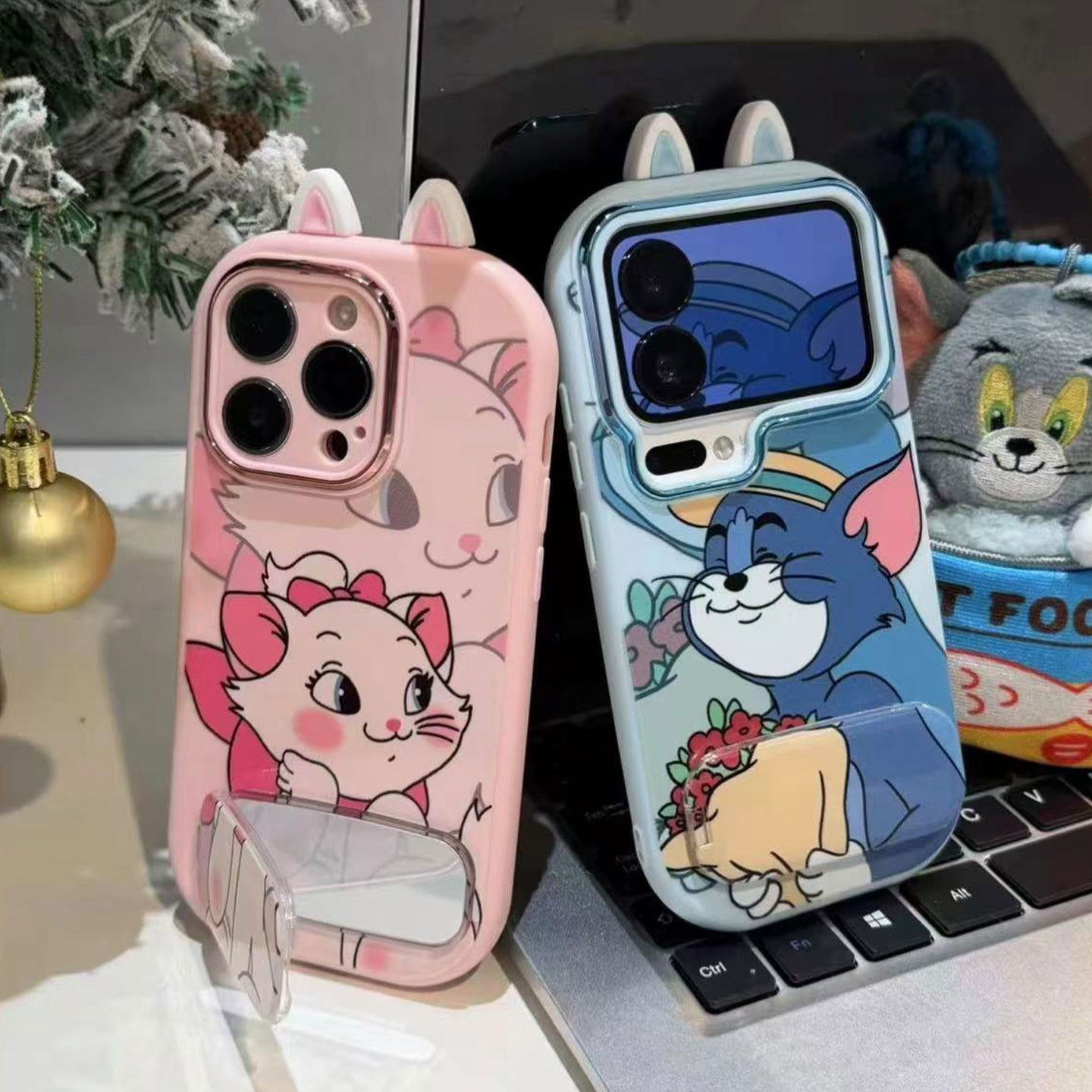 情侣玛丽猫汤姆猫新款适用苹果17Promax手机壳iPhone16Pro小米15华为mate80pura70k60note14荣耀400vivox200