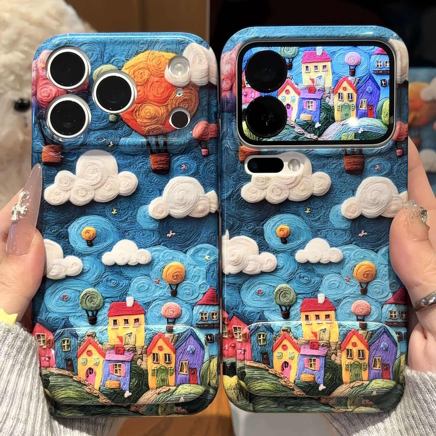 ins梦幻小屋支架适用苹果17pro手机壳iPhone18max小米15华为mate90pura70K80reno16note14荣耀500x300findx9