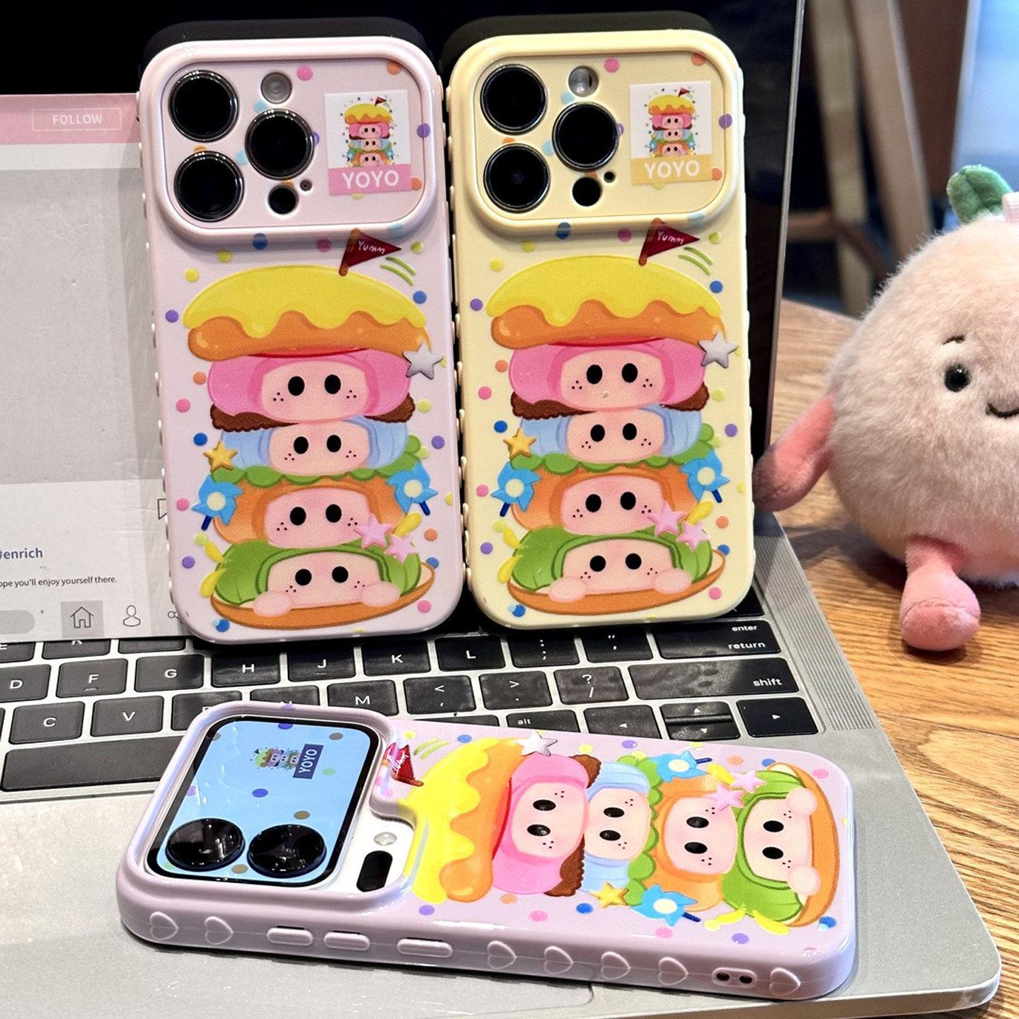 可爱汉堡小女孩新款适用苹果17pro手机壳iPhone18max16小米15华为mate80pura90K100note17reno14荣耀600x300