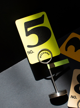 规律RPL金属标签夹数字桌卡 特种纸物料定制二维码名片展示便签夹