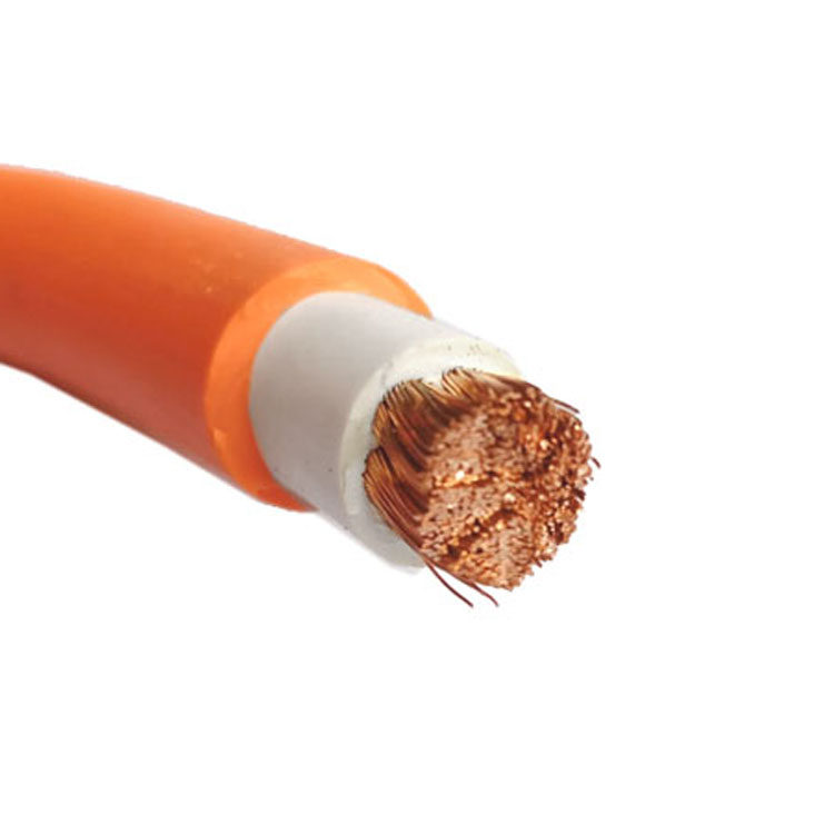 国标纯铜芯25平方双胶桔红色火牛线  电镀专用电缆 电焊线 焊把线