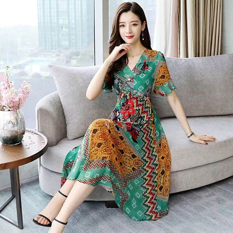 妃蝶轩【断码清仓】夏季时尚百搭优雅修身简约连衣裙 1929